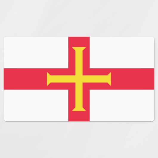 Guernsey Flag Etiketten (Design 1)
