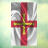 Guernsey Flag Fensteraufkleber (Blatt 3)