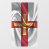 Guernsey Flag Fensteraufkleber (Blatt)