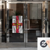 Guernsey Flag Fensteraufkleber (Büro Tür)