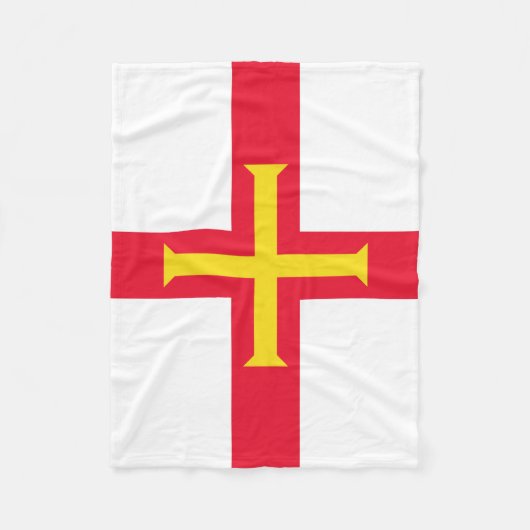Guernsey Flag Fleecedecke (Vorderseite)