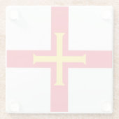 Guernsey Flag Glasuntersetzer (Rückseite)