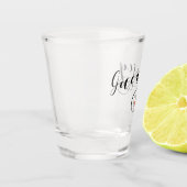 Guernsey Flag Herzdesign Schnapsglas (Links)