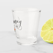 Guernsey Flag Herzdesign Schnapsglas (Rechts)