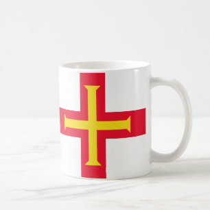 Guernsey Flag Keramik Tasse