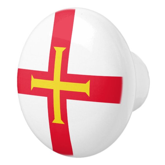 Guernsey Flag Keramikknauf (Rechts)