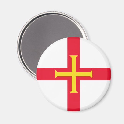 Guernsey Flag Magnet (Vorderseite/Rückseite)