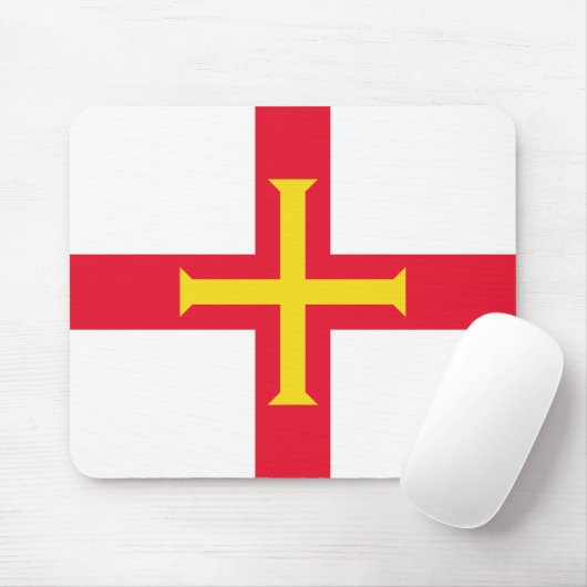 Guernsey Flag Mousepad (Mit Mouse)