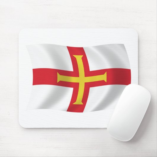 Guernsey Flag Mousepad (Mit Mouse)