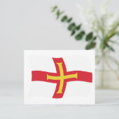 Guernsey Flag Postcard Postkarte (Stehend Vorderseite)