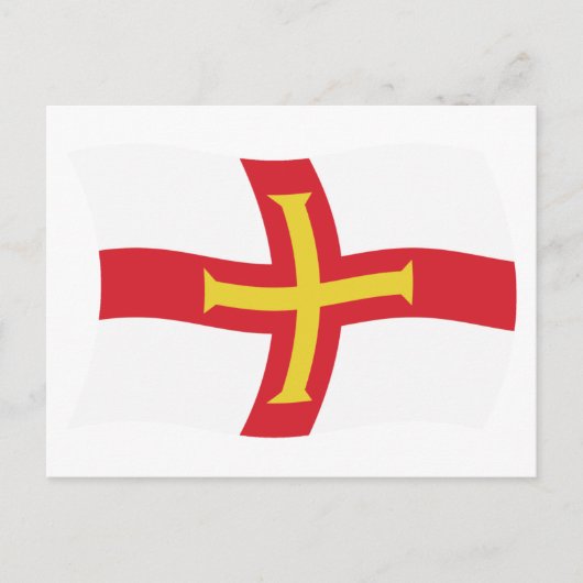 Guernsey Flag Postcard Postkarte (Vorderseite)