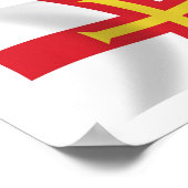 Guernsey Flag Poster Print (Ecke)