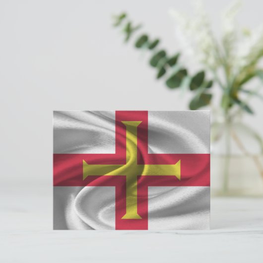 Guernsey Flag Postkarte (Stehend Vorderseite)