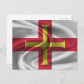 Guernsey Flag Postkarte (Vorne/Hinten)