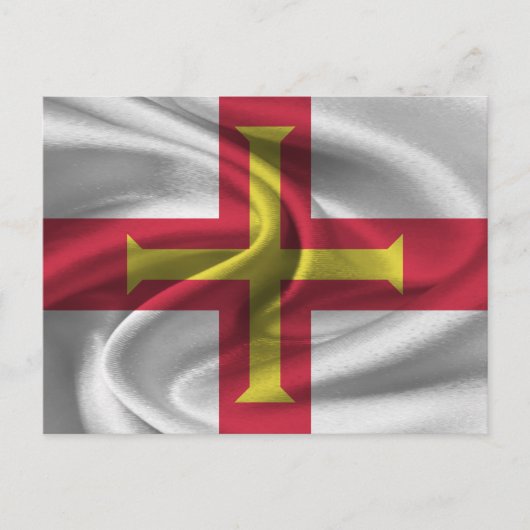 Guernsey Flag Postkarte (Vorderseite)