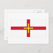 Guernsey Flag Postkarte (Vorne/Hinten)