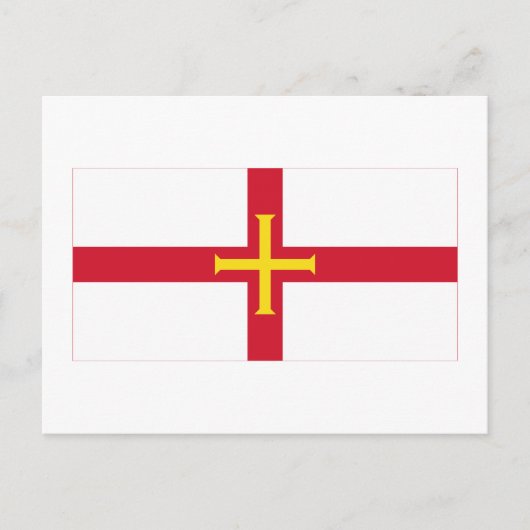 Guernsey Flag Postkarte (Vorderseite)