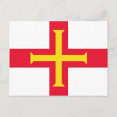 Guernsey Flag Postkarte (Vorderseite)
