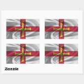 Guernsey Flag Rechteckiger Aufkleber (Blatt)