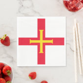 Guernsey Flag Serviette (Beispiel)