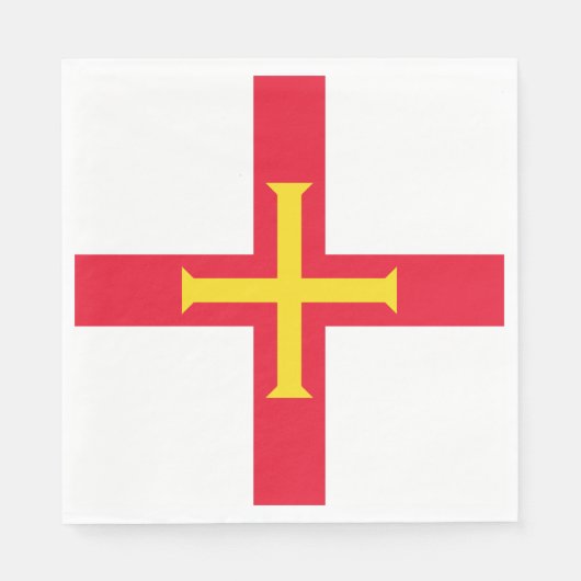 Guernsey Flag Serviette (Vorderseite)