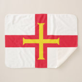 Guernsey Flag Sherpadecke (Vorderseite (Horizontal))