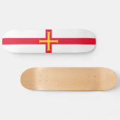 Guernsey Flag Skateboard (Horizontal)