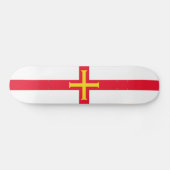 Guernsey Flag Skateboard (Horizontal)