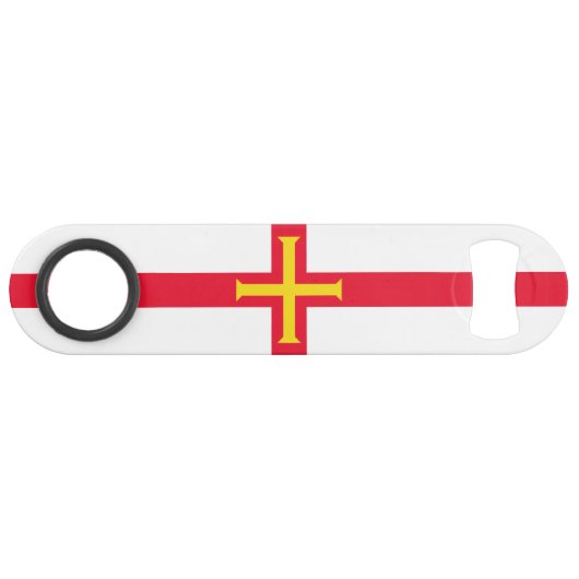 Guernsey Flag Speed Flaschenöffner (Vorderseite (Horizontal))