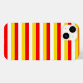 Guernsey flag stripes red yellow white pattern Nor Case-Mate iPhone Hülle (Rückseite (Horizontal))