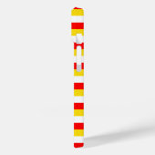 Guernsey flag stripes red yellow white pattern Nor Case-Mate iPhone Hülle (Rückseite / Links)