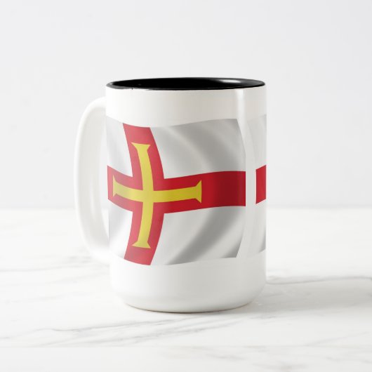 Guernsey Flag Tasse (Vorderseite Links)