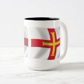 Guernsey Flag Tasse (VorderseiteRechts)