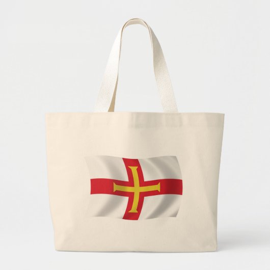Guernsey Flag Tote Bag Jumbo Stoffbeutel (Vorne)