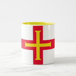 Guernsey Flag Zweifarbige Tasse