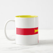 Guernsey Flag Zweifarbige Tasse (Links)