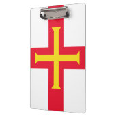 Guernsey-Flagge Klemmbrett (Links)