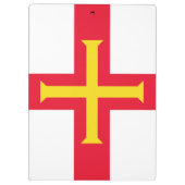 Guernsey-Flagge Klemmbrett (Rückseite)