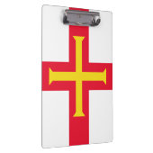 Guernsey-Flagge Klemmbrett (Rechts)