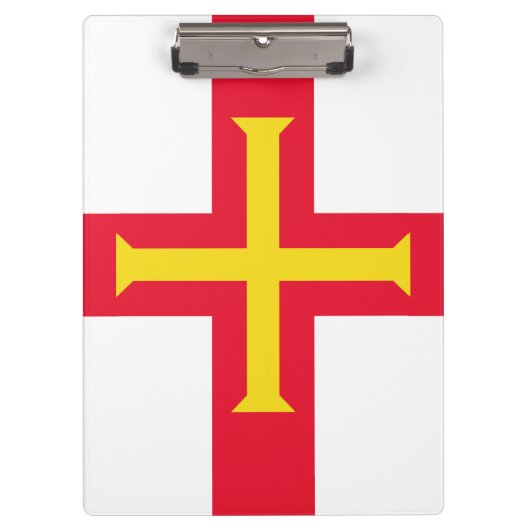 Guernsey-Flagge Klemmbrett (Vorderseite)