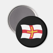Guernsey-Flagge-Magnet Magnet (Vorderseite/Rückseite)