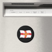 Guernsey-Flagge-Magnet Magnet (In Situ (Geschirrspüler))