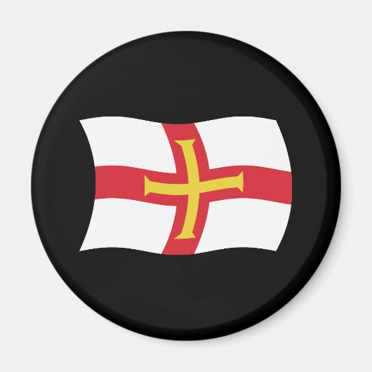Guernsey-Flagge-Magnet Magnet (Vorne)