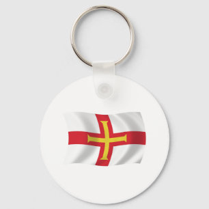 Guernsey-Flagge-Schlüsselanhänger Schlüsselanhänger