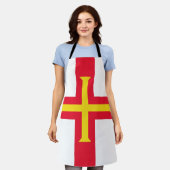 Guernsey-Flagge Schürze (Getragen)