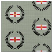 Guernsey-Flagge Stoff (Nahaufnahme)