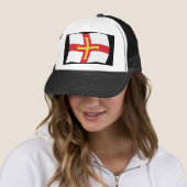Guernsey-Flaggenhut Truckerkappe (Beispiel)