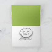 Guernsey Kuh Spaß für 100. Geburtstag Karte (Innenseite)