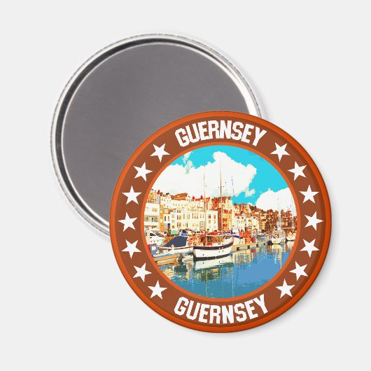 Guernsey Magnet (Vorderseite/Rückseite)
