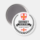 Guernsey Magnet (Vorderseite/Rückseite)